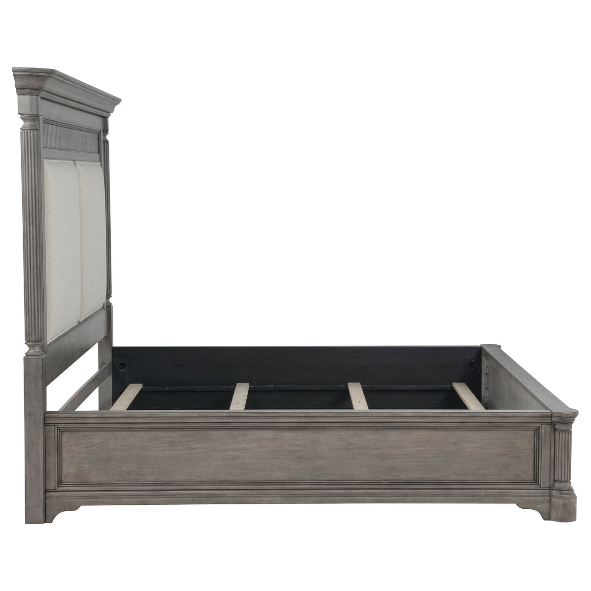 Cresswell Upholstered Panel Bed Weathered Taupe - California King