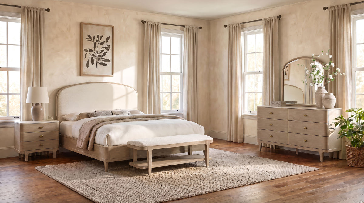 Lucaire 4-piece Bedroom Set Sandstone - Queen