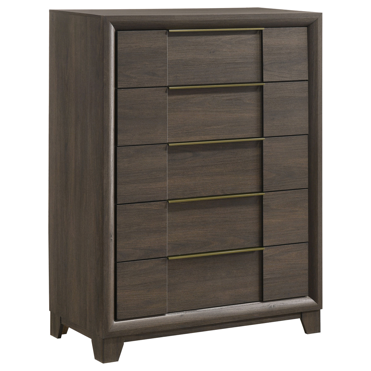 Farre 5-piece Bedroom Set - Queen, Dark Brown and Beige