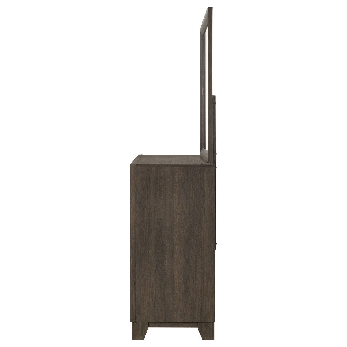 Farre 6-drawer Dresser - Dark Brown, With Mirror