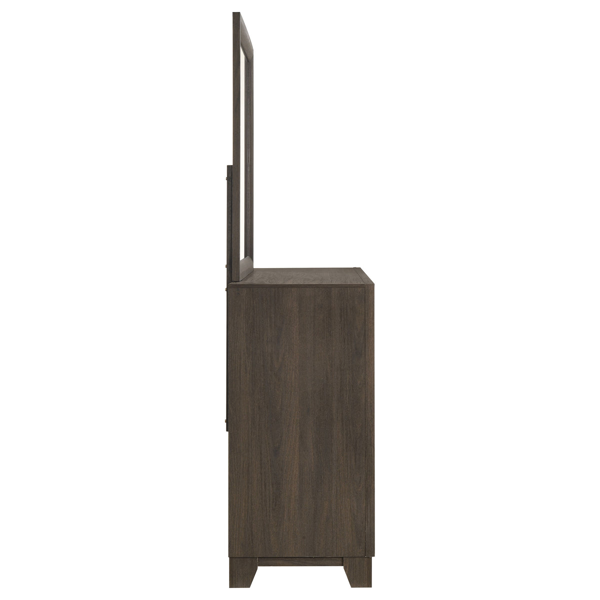 Farre 6-drawer Dresser - Dark Brown, With Mirror