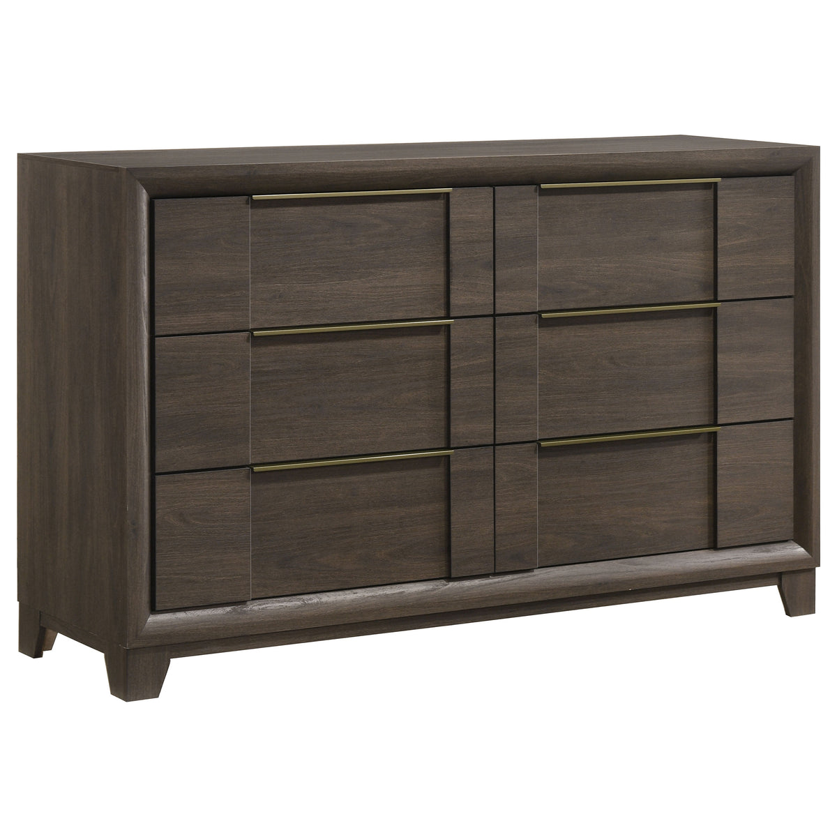 Farre 6-drawer Dresser - Dark Brown, Without Mirror