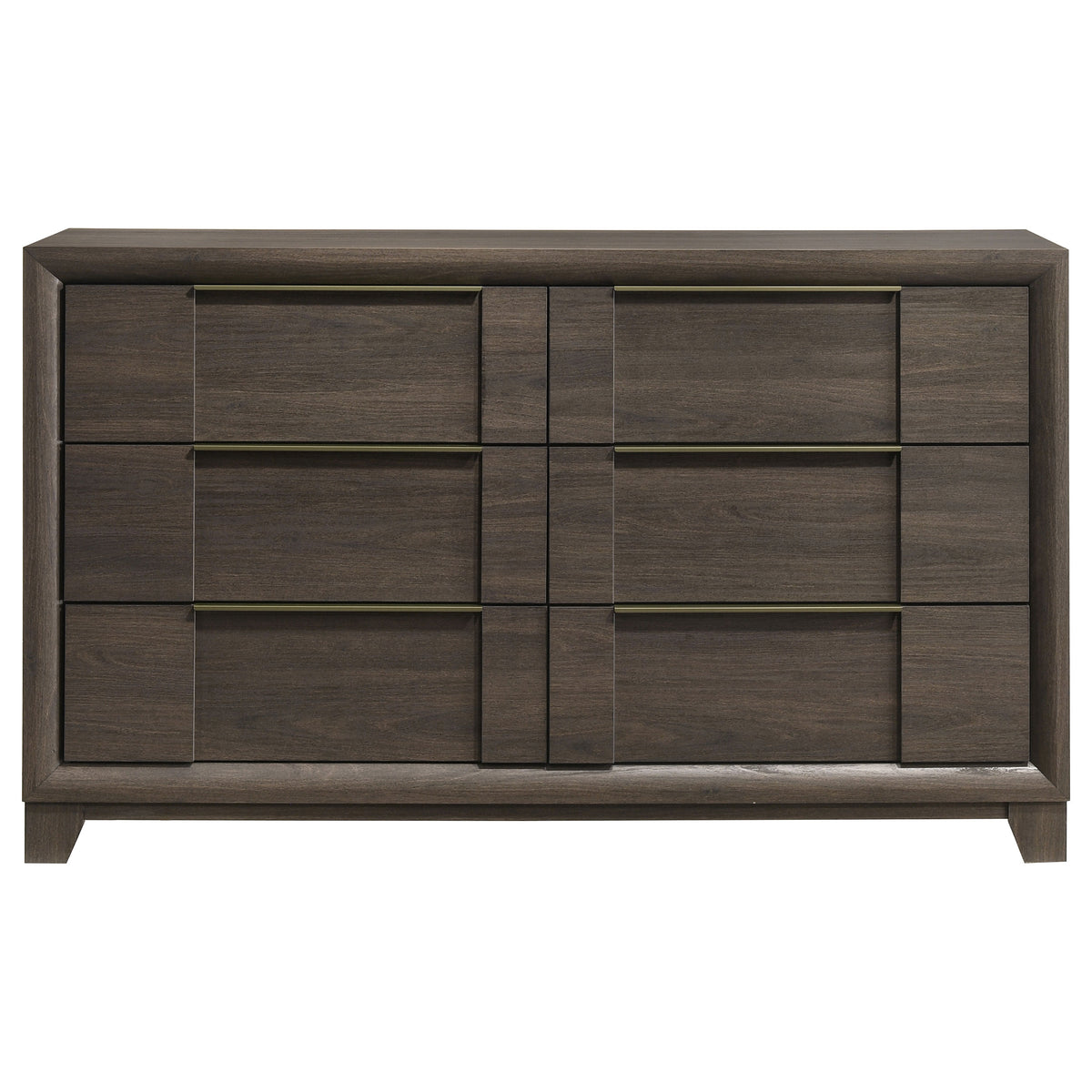 Farre 6-drawer Dresser - Dark Brown, Without Mirror