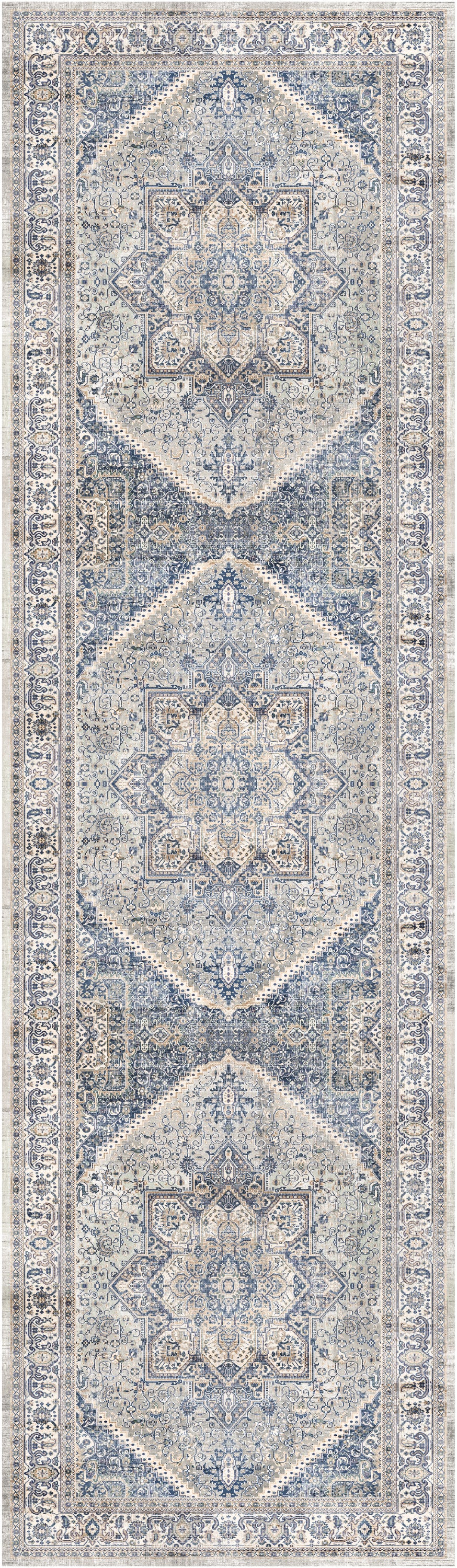 Vintage Home VNH01 Beige Blue Rug - Runner