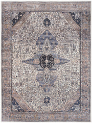 Grand Washables GRW05 Ivory Blue Rug - Rectangle