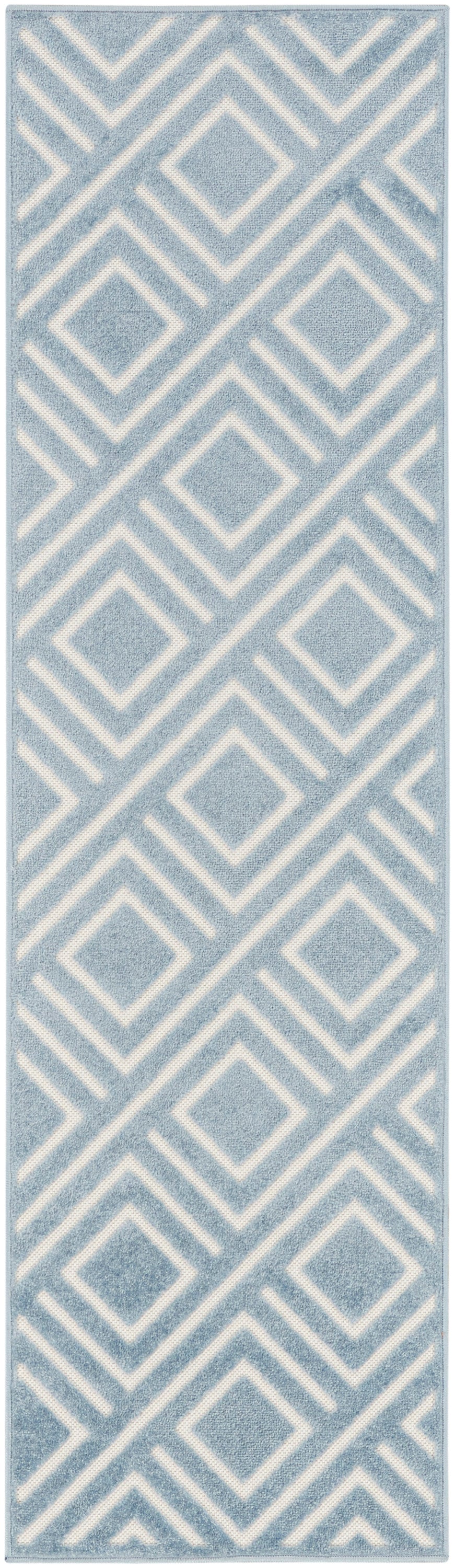 Care Free CAF03 Blue Rug - Runner