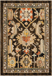 Antique Bloom ANB02 Mocha Multicolor Rug - Rectangle