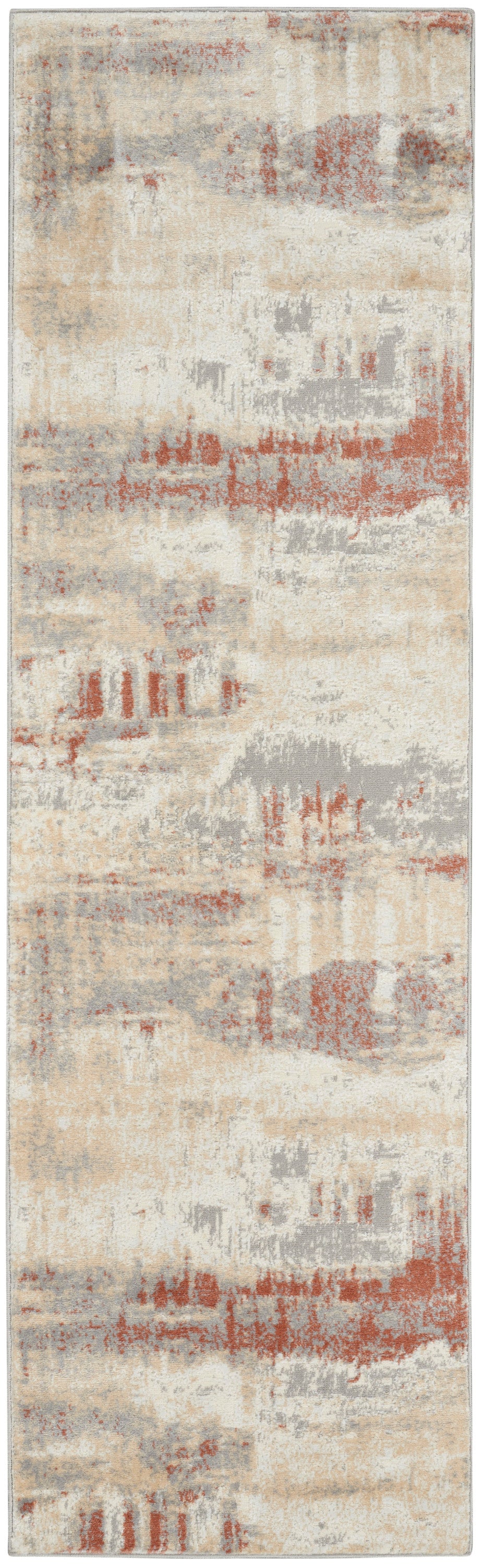 CK005 Enchanting ECH02 Grey Rust Rug - Runner