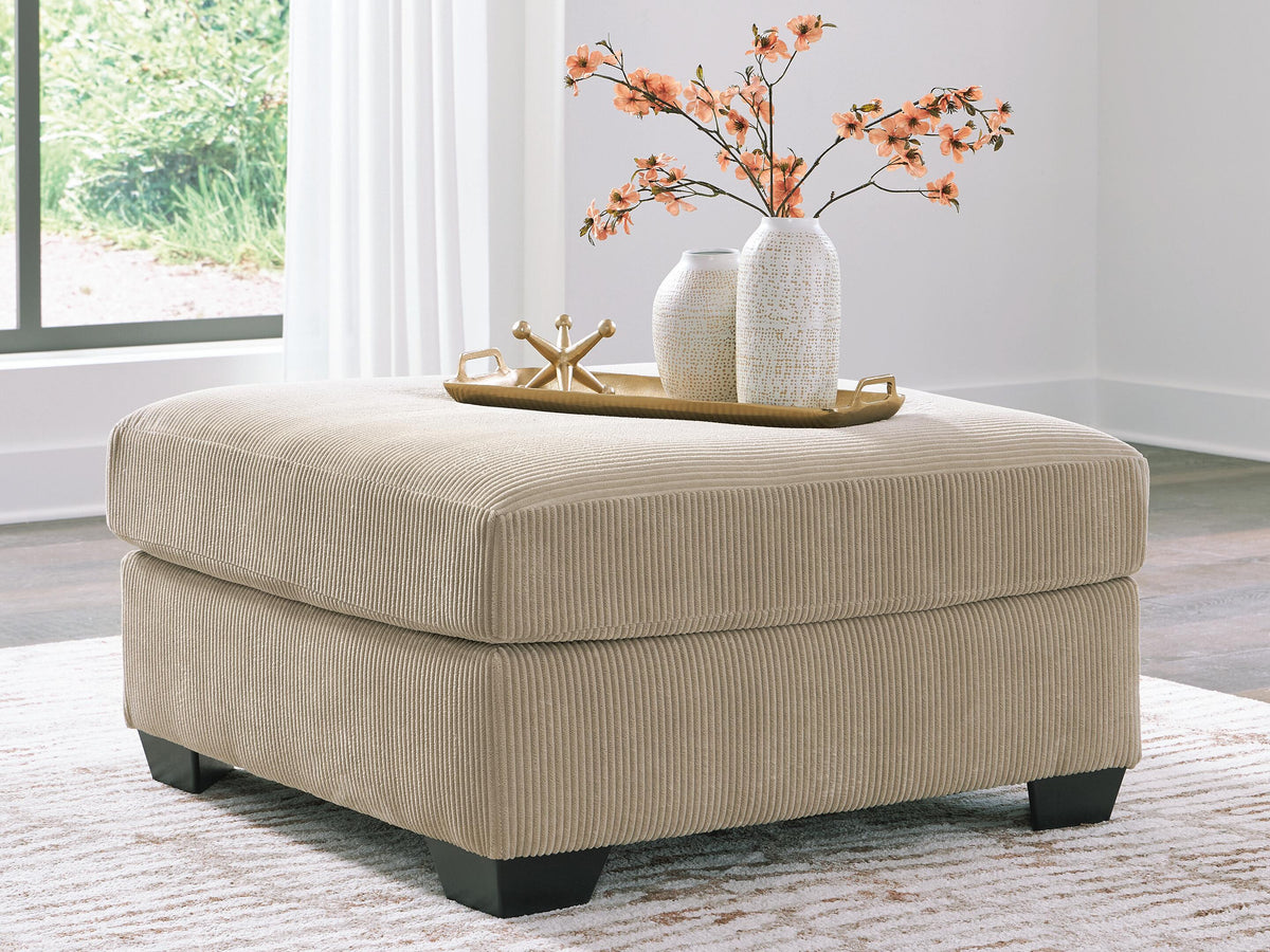 SimpleJoy Oversized Accent Ottoman Velvet Chenille