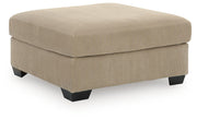 SimpleJoy Oversized Accent Ottoman Velvet Chenille