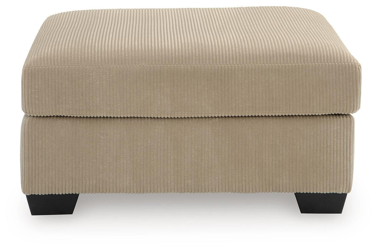 SimpleJoy Oversized Accent Ottoman Velvet Chenille