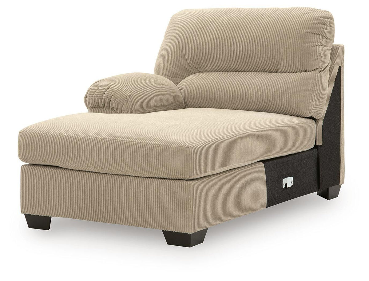 SimpleJoy LAF Corner Chaise Velvet Chenille