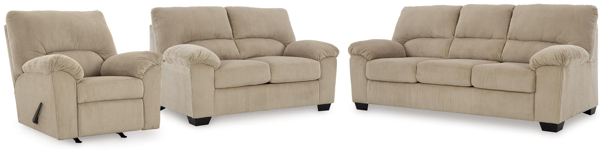 SimpleJoy Sofa, Loveseat and Recliner