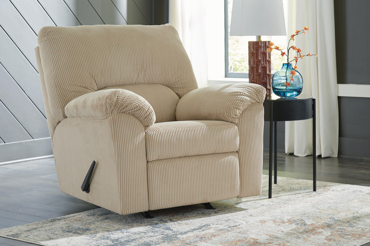 SimpleJoy Rocker Recliner Velvet Chenille
