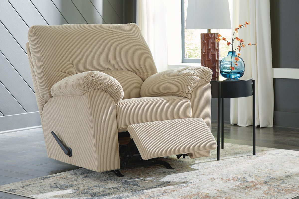 SimpleJoy Rocker Recliner Velvet Chenille