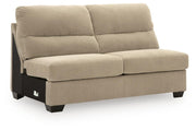 SimpleJoy Armless Loveseat Velvet Chenille