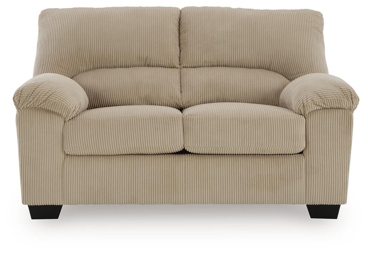 SimpleJoy Loveseat Velvet Chenille