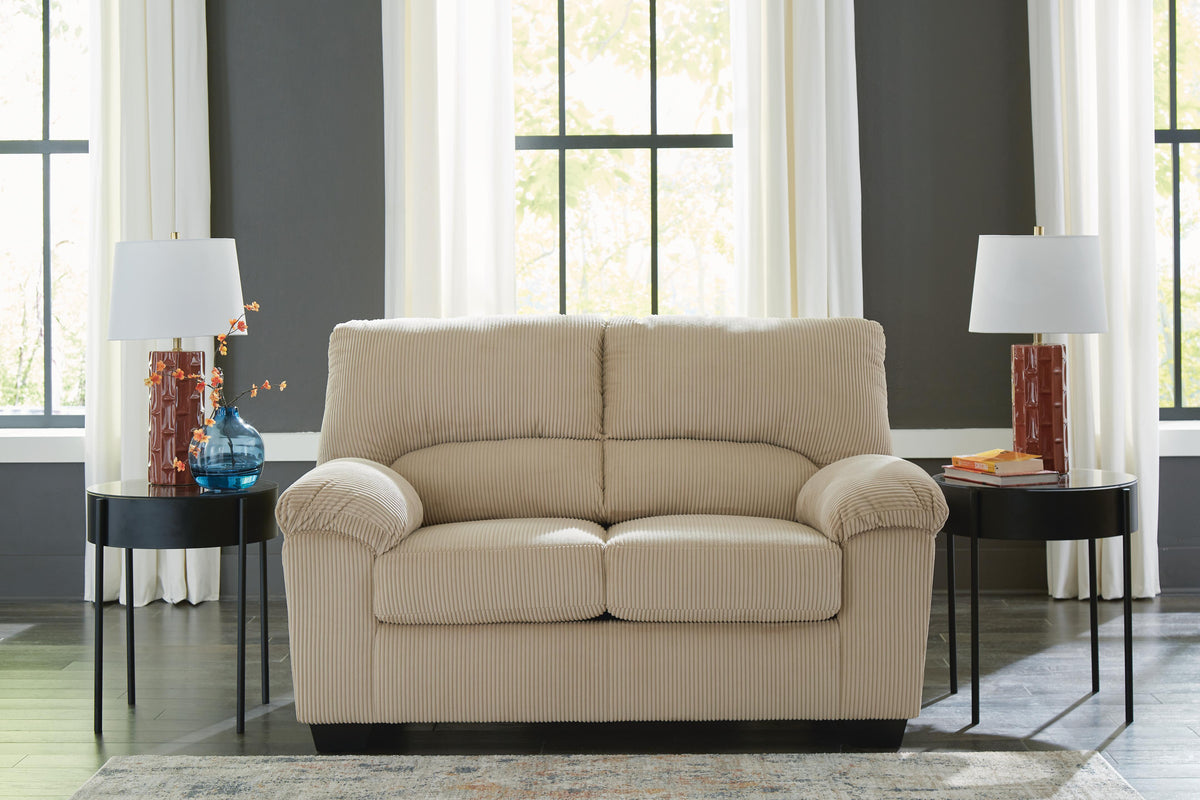 SimpleJoy Loveseat Velvet Chenille