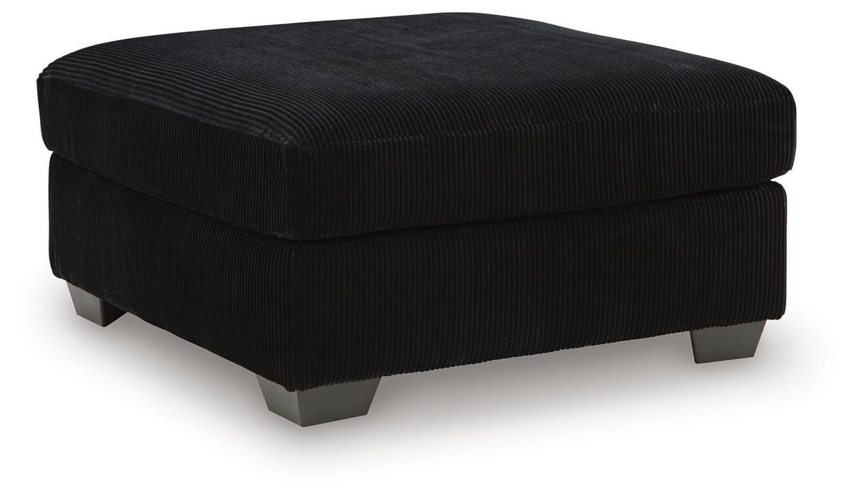 SimpleJoy Oversized Accent Ottoman Velvet Chenille