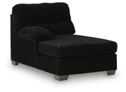 SimpleJoy LAF Corner Chaise Velvet Chenille