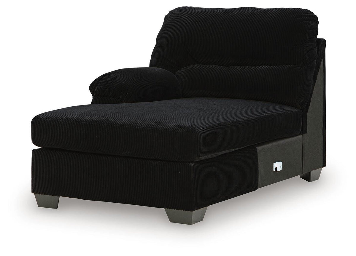 SimpleJoy LAF Corner Chaise Velvet Chenille