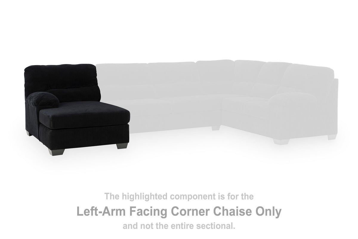 SimpleJoy LAF Corner Chaise Velvet Chenille