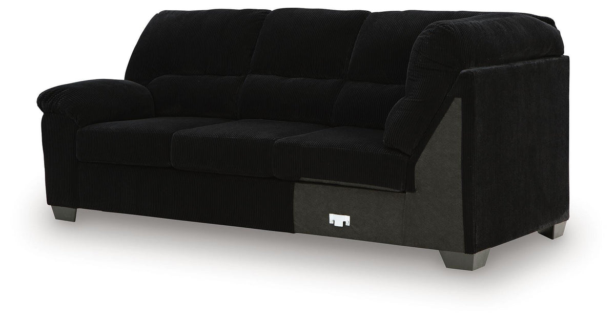 SimpleJoy LAF Sofa w/Corner Wedge Velvet Chenille