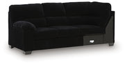 SimpleJoy LAF Sofa w/Corner Wedge Velvet Chenille