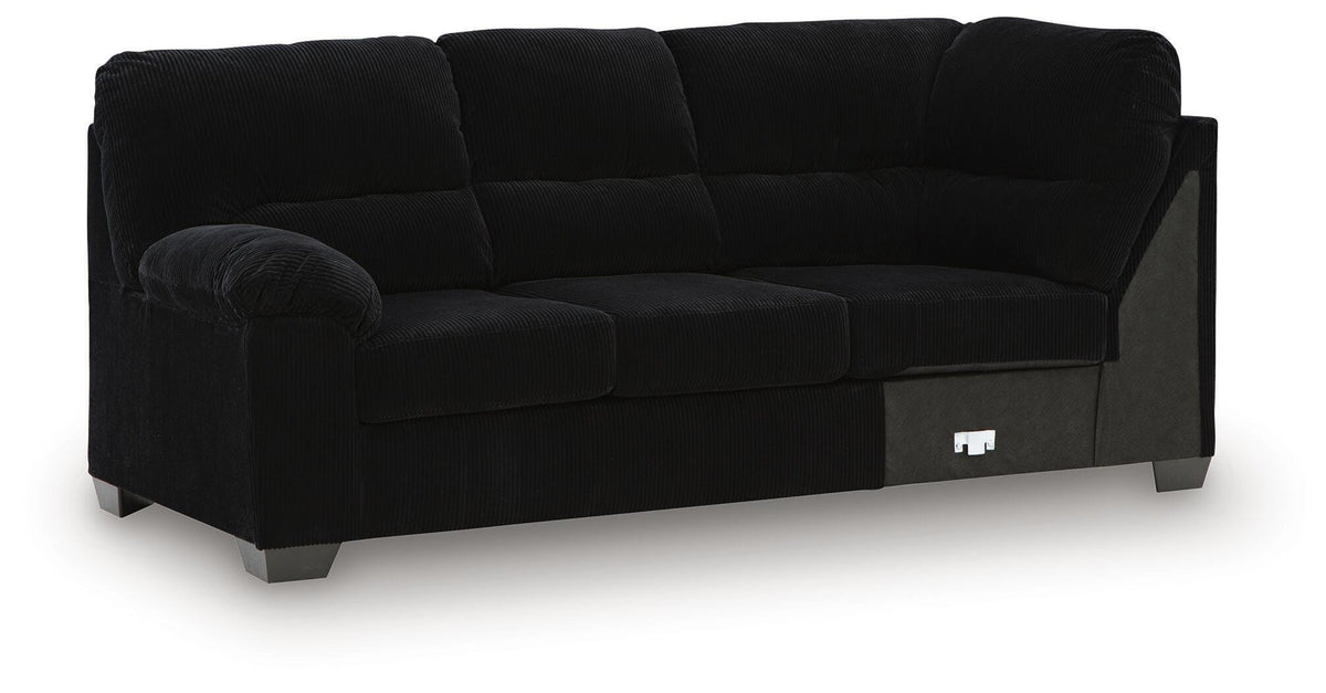 SimpleJoy LAF Sofa w/Corner Wedge Velvet Chenille