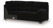 SimpleJoy RAF Sofa w/Corner Wedge Velvet Chenille