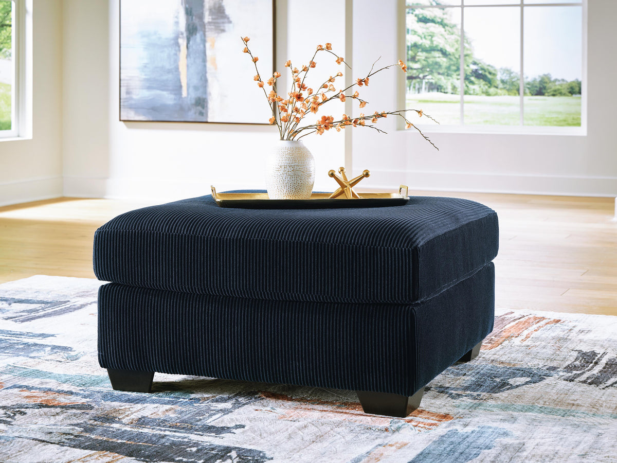 SimpleJoy Oversized Accent Ottoman Velvet Chenille