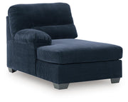 SimpleJoy LAF Corner Chaise Velvet Chenille