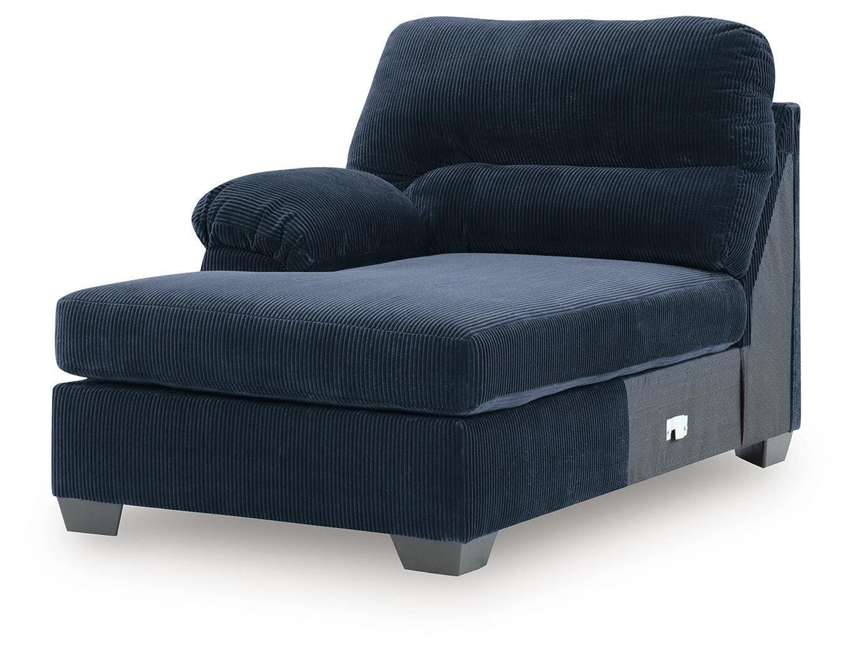 SimpleJoy LAF Corner Chaise Velvet Chenille