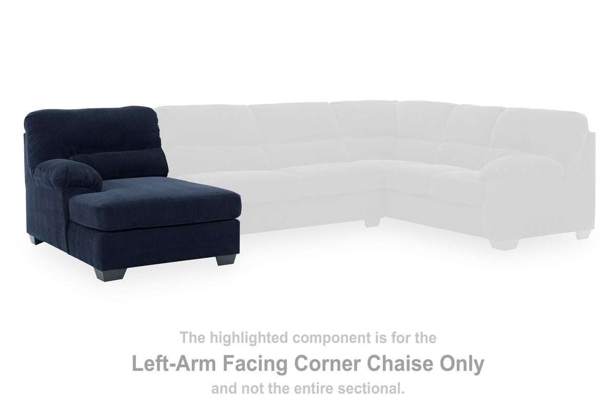 SimpleJoy LAF Corner Chaise Velvet Chenille