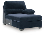 SimpleJoy RAF Corner Chaise Velvet Chenille