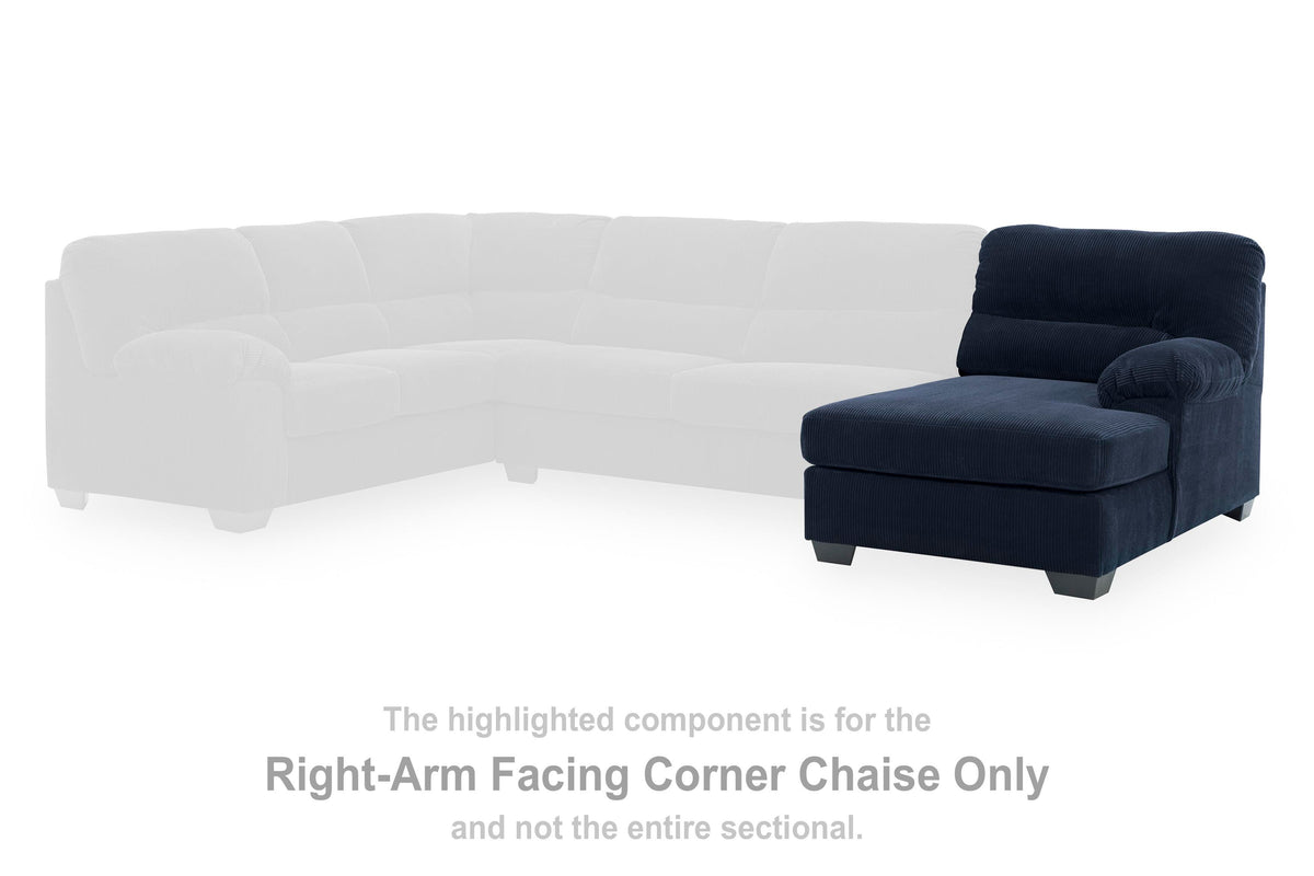 SimpleJoy RAF Corner Chaise Velvet Chenille