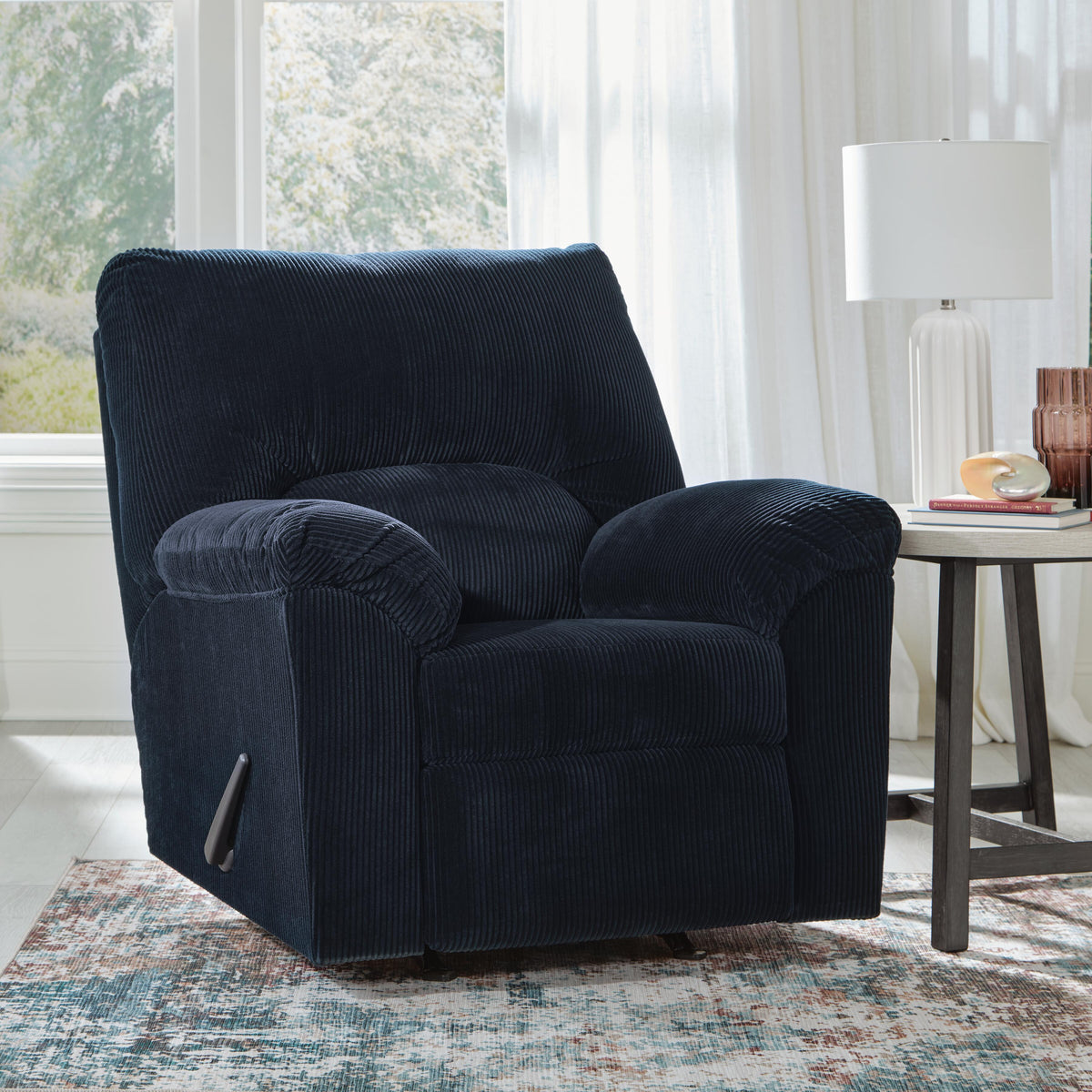 SimpleJoy Rocker Recliner Velvet Chenille