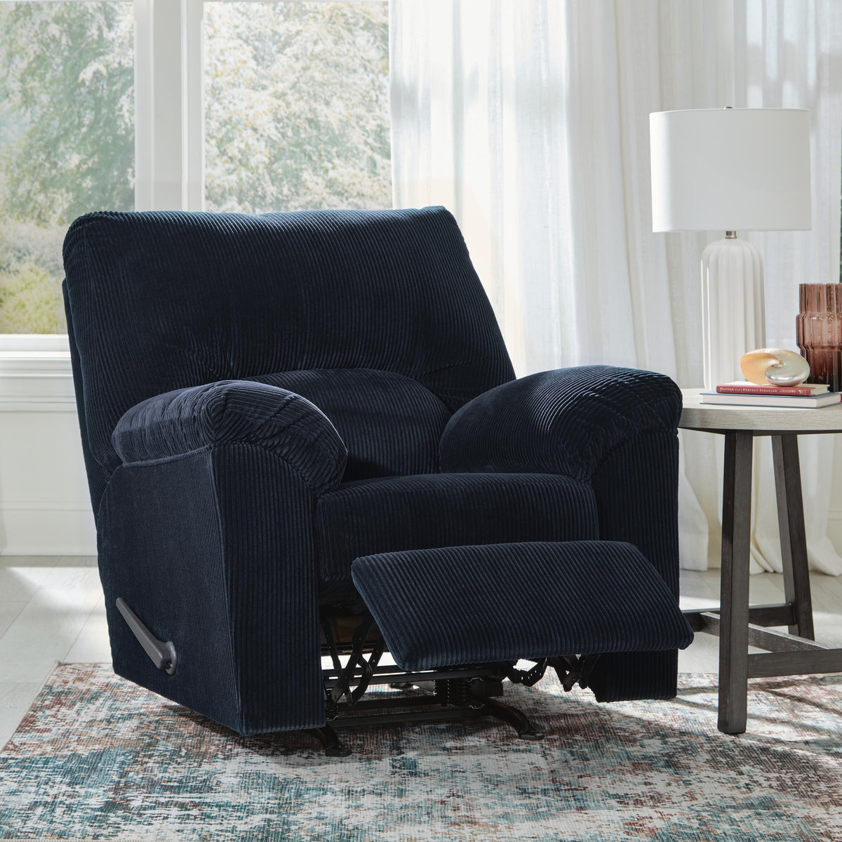 SimpleJoy Rocker Recliner Velvet Chenille
