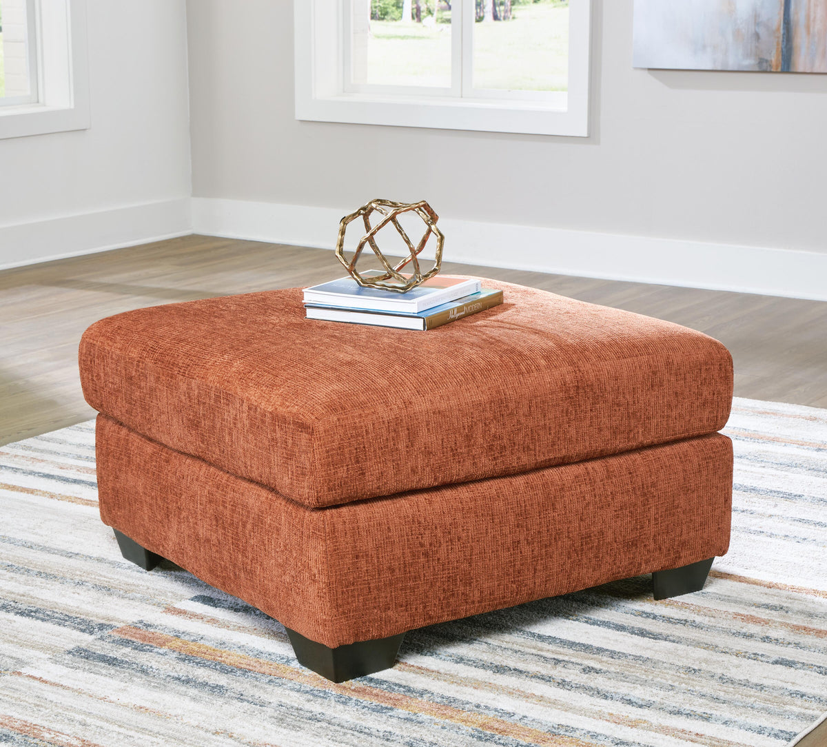 Aviemore Oversized Accent Ottoman Chenille