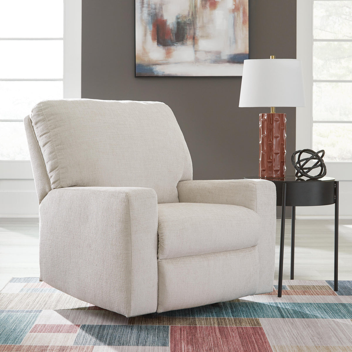 Aviemore Rocker Recliner Chenille - Stone