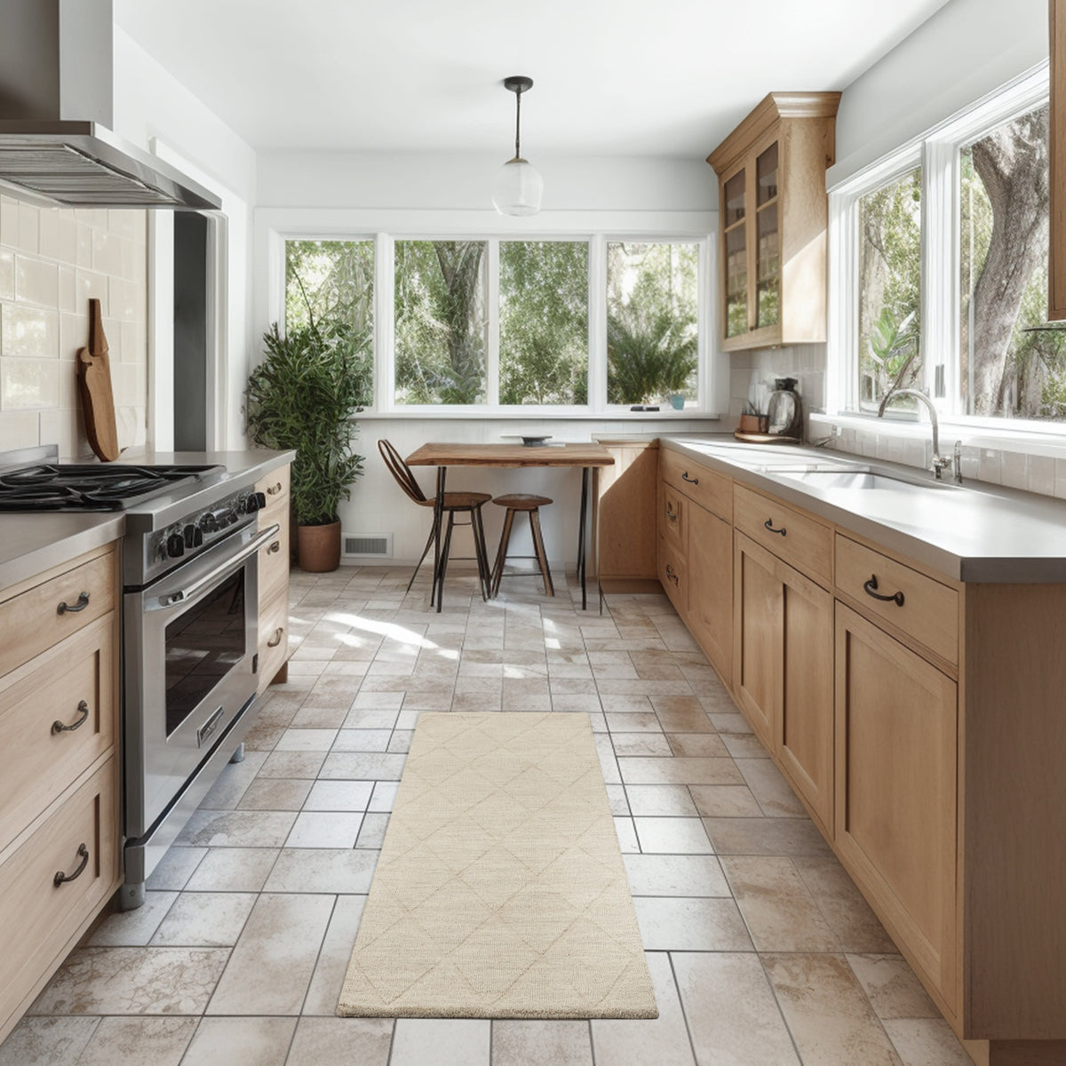 Wool Haven WOH01 Beige Rug - room scene