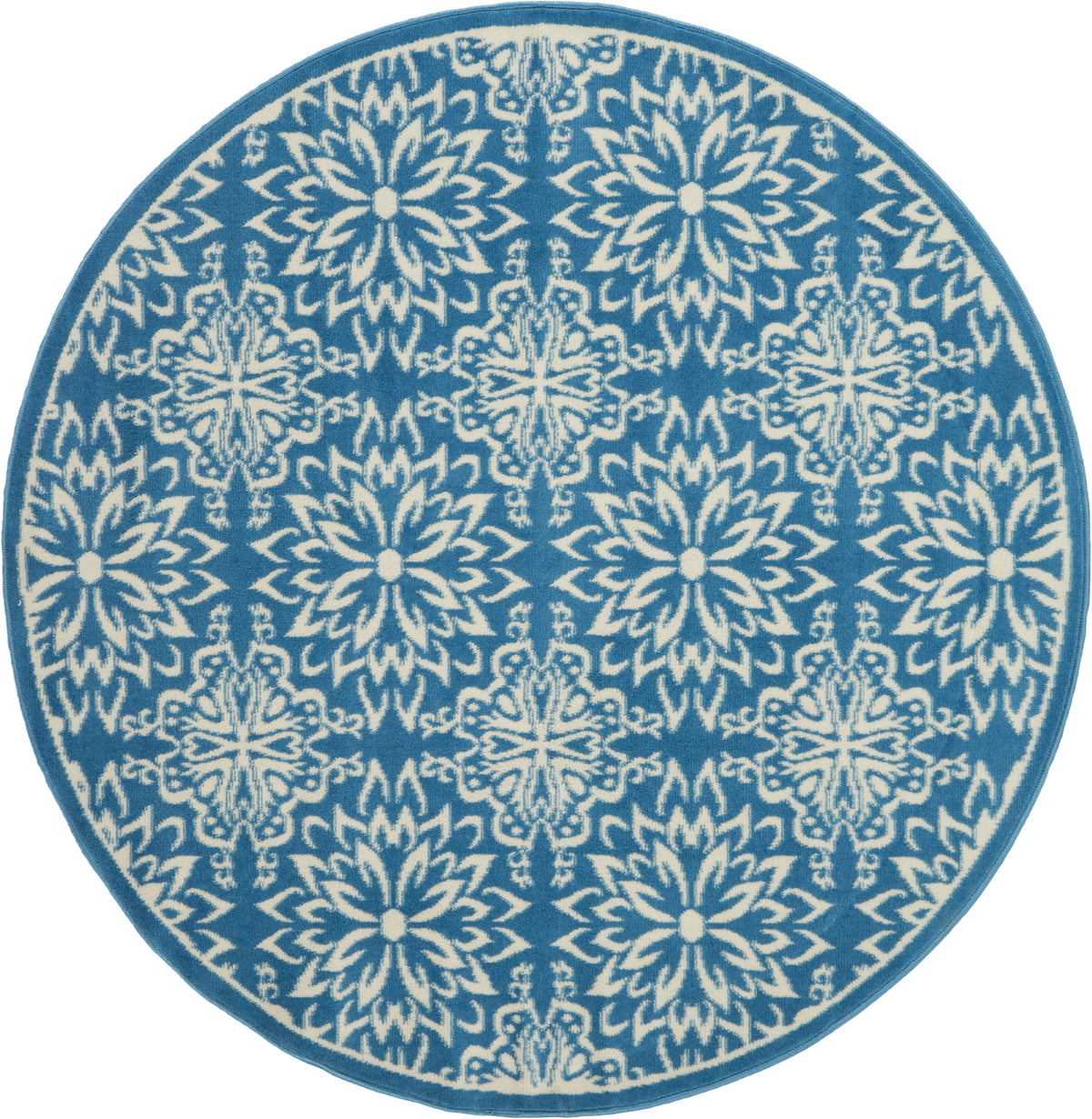 Jubilant JUB06 Ivory Blue Rug - Round