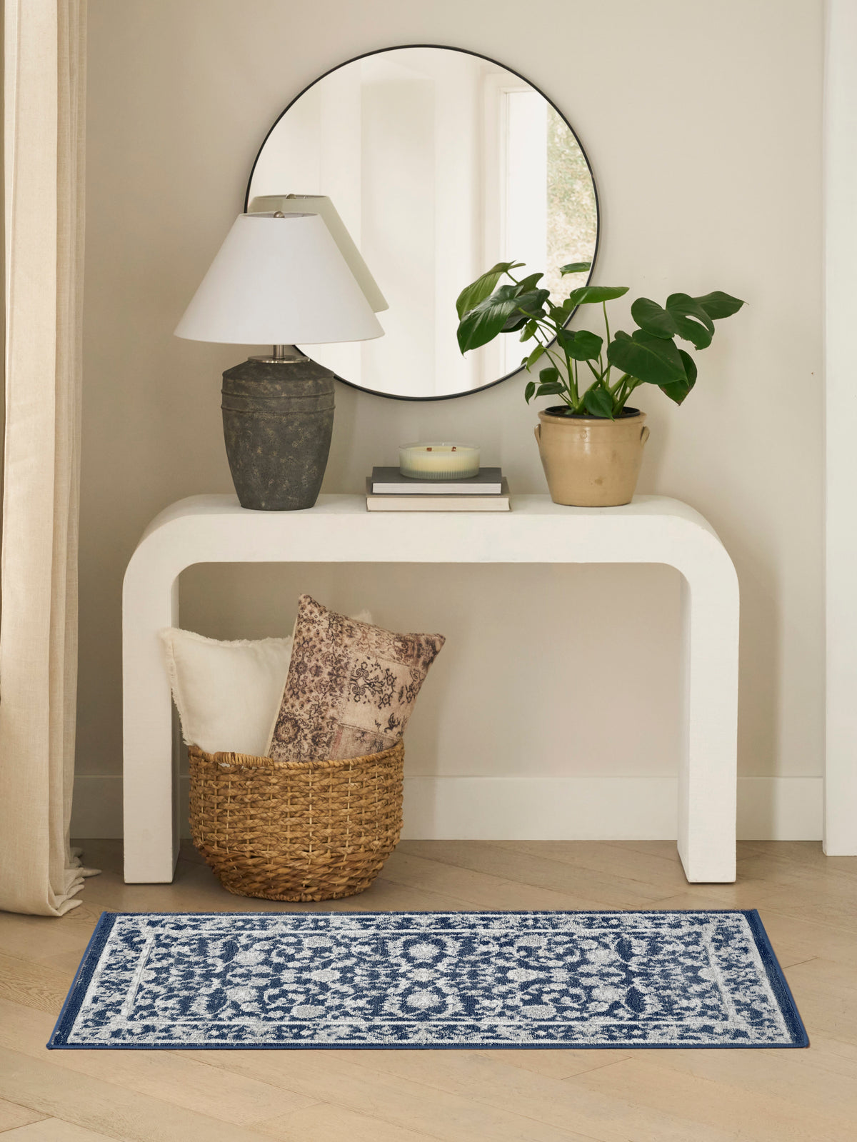 Dekor DEK09 Slate Ivory Rug - room scene