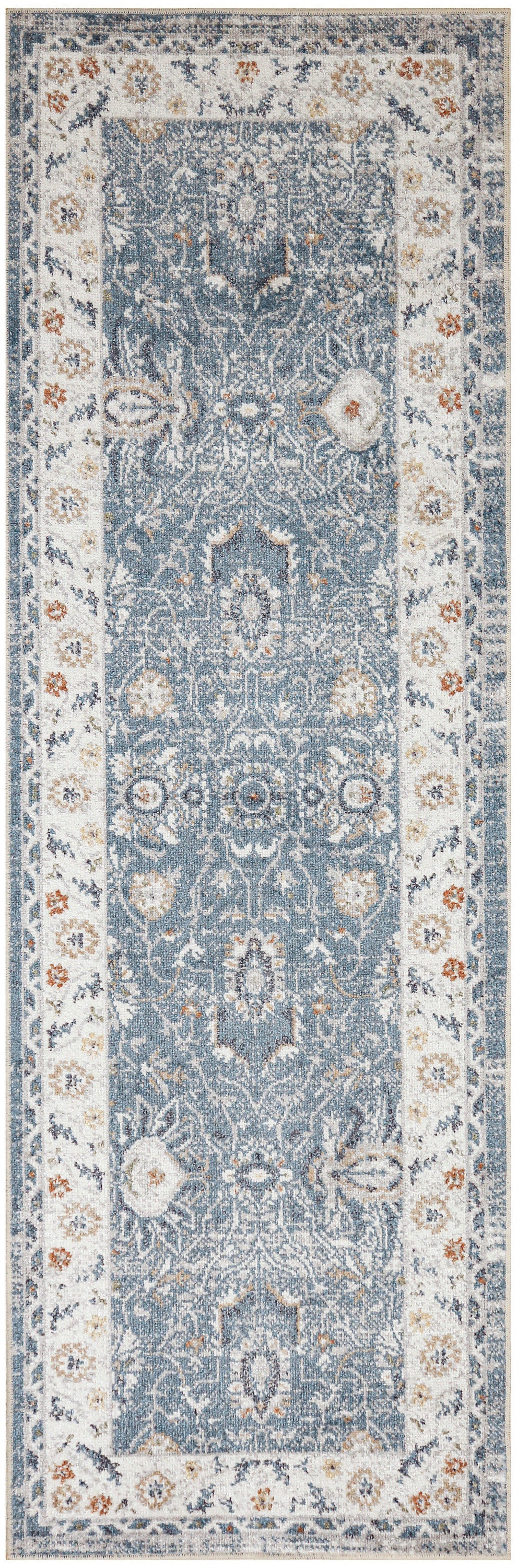 Astra Machine Washable ASW20 Blue Rug - Runner