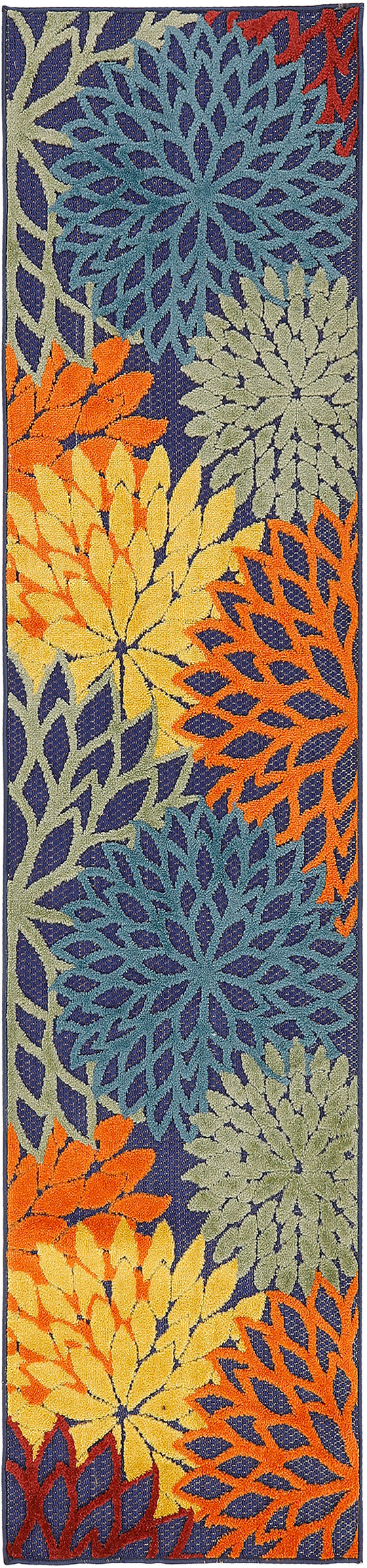 Aloha ALH05 Navy Multicolor Rug - Runner