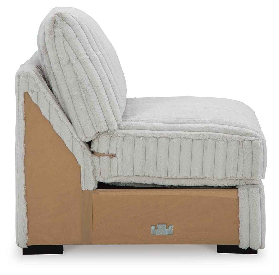 Stupendous 4-Piece Sectional, Oversized Chaise and Ottoman