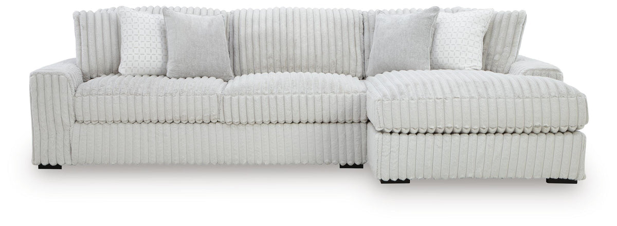 Stupendous 2-Piece Sectional with Chaise Velvet
