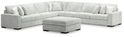Stupendous 5-Piece Sectional with Ottoman