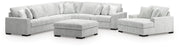Stupendous 4-Piece Sectional, Oversized Chaise and Ottoman