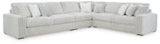 Stupendous 4-Piece Sectional Velvet